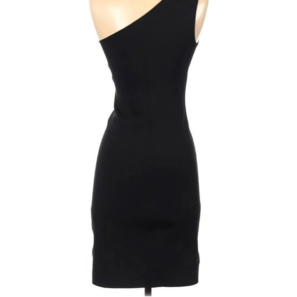 Helmut Lang Black Cocktail Dress One Shoulder XS - Picture 4 of 6